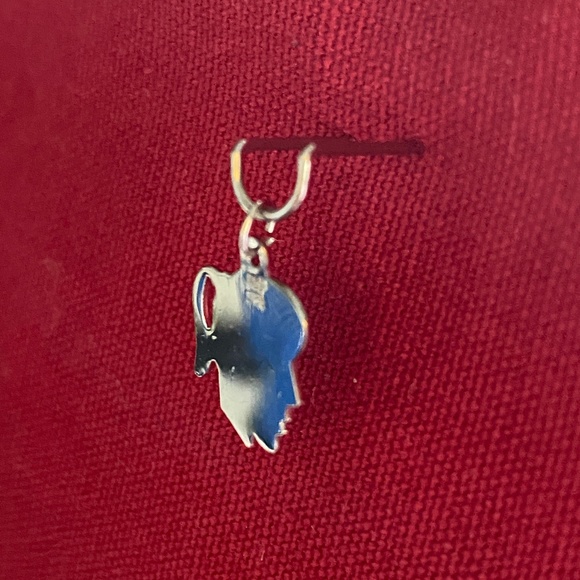 VTG I Paye & Baker I Sterling Silver I Girl Silhouette Profile Small Flat Charm - Picture 14 of 15